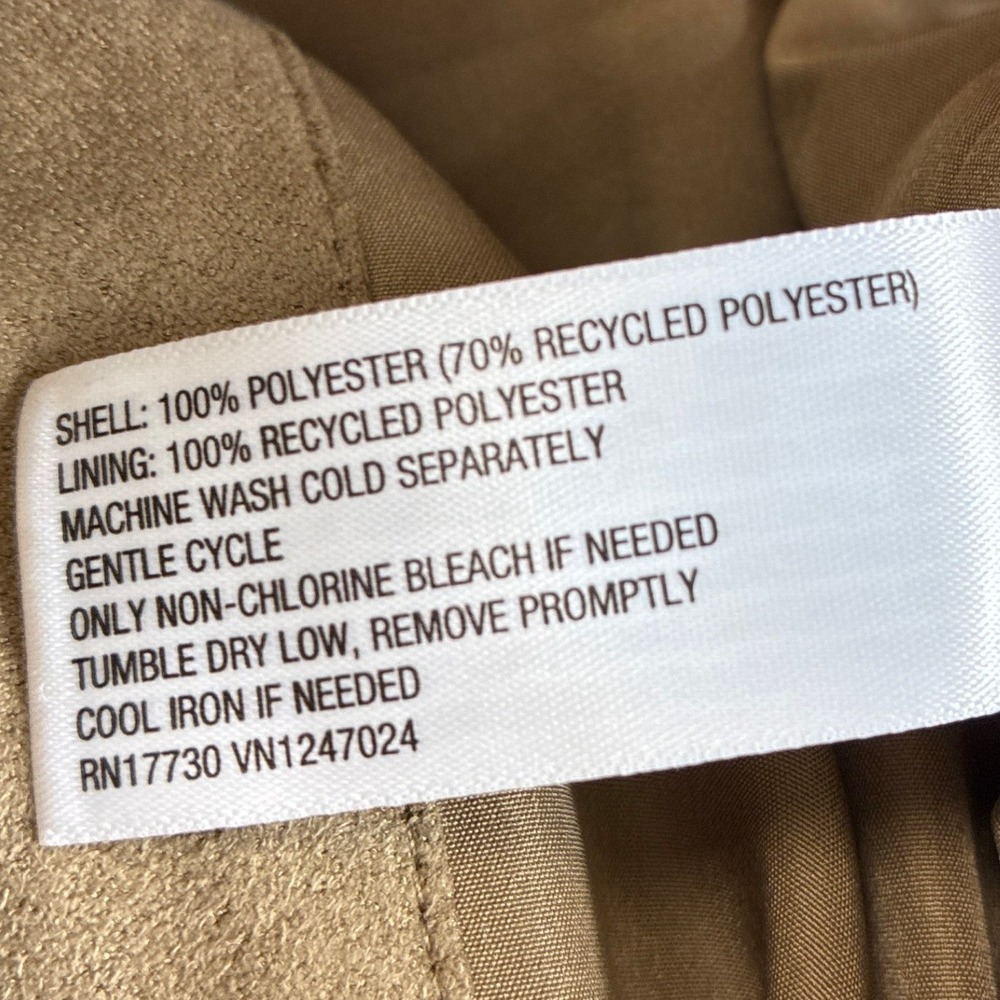 NWT Universal Thread Women's Size 12 Tan Faux Suede Button Front Midi Skirt - Picture 6 of 16